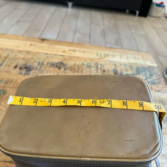 70’Vintage Charles Jourdan Leather Khaki Olive Tan Bag - Picture 14 of 16